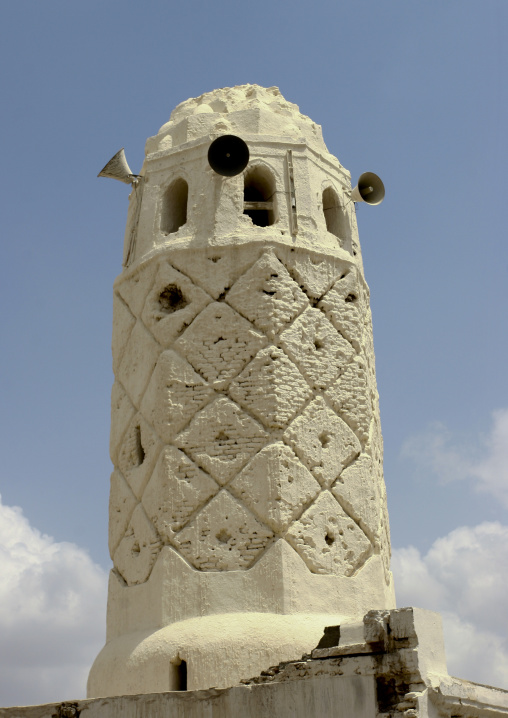 Sculpted Minaret Of A Mosque In Zabid, Yemen