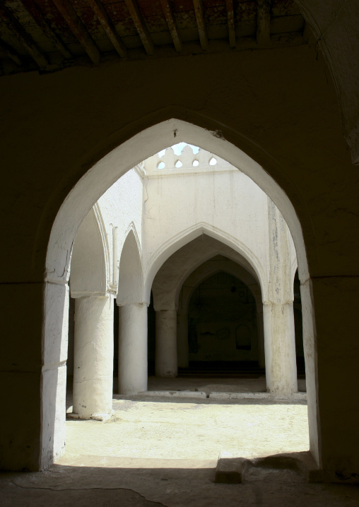 Arcades In The Courtyard Of A Mosque, Zabid, Yemen