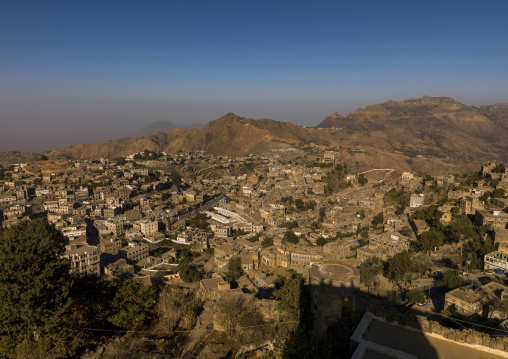 Fortified village in the mountain, Hajjah Governate, Hajjah, Yemen