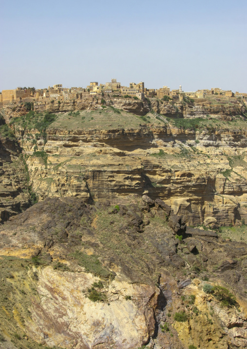 Fortified village in the mountain, Amran Governorate, Hababah, Yemen