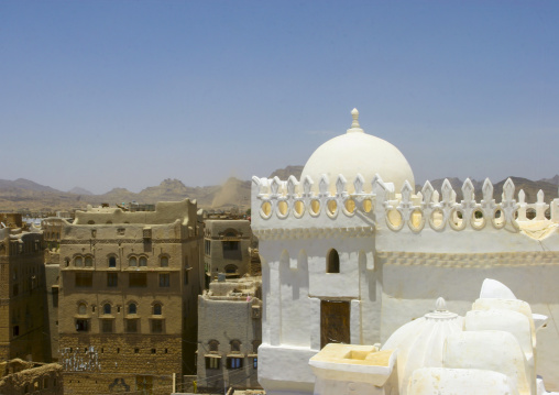Al-Amiriya mosque domes, Al Bayda Governorate, Rada, Yemen