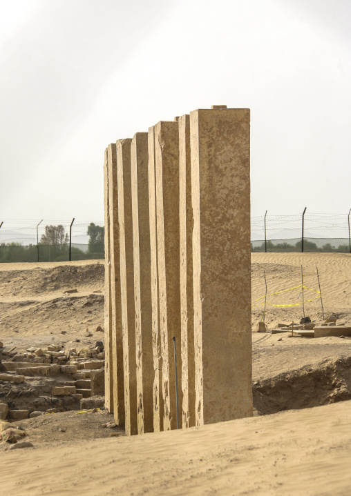 The Barran temple aka temple of the moon, Marib Governorate, Marib, Yemen