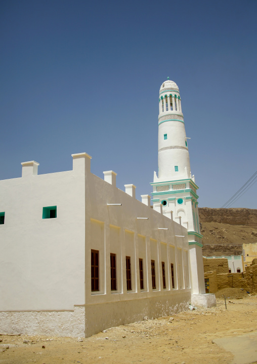Mosque minaret, Hadhramaut, Seiyun, Yemen