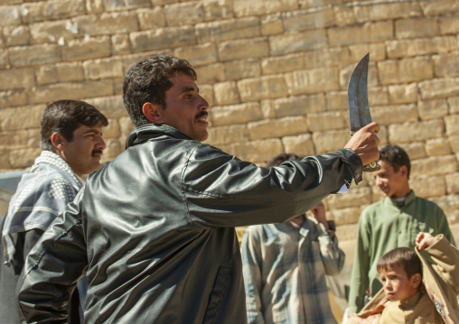 Wedding dancers with jambiyas, Amran Governorate, Thula, Yemen