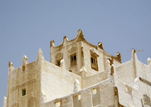 Traditional mudbrick house, Hadhramaut, Tarim, Yemen