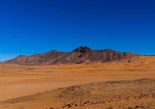 Rock formation in the desert, Tassili N'Ajjer National Park, Tadrart Rouge, Algeria