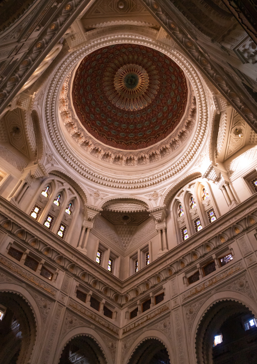 Emir Abdelkader Mosque ceiling, North Africa, Constantine, Algeria