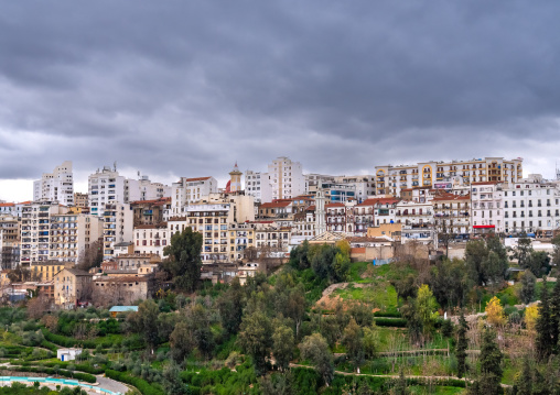 City on the edge of the canyon, North Africa, Constantine, Algeria