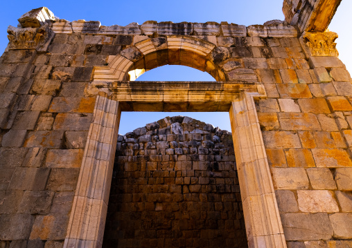 The Severian Temple in the Roman ruins, North Africa, Djemila, Algeria