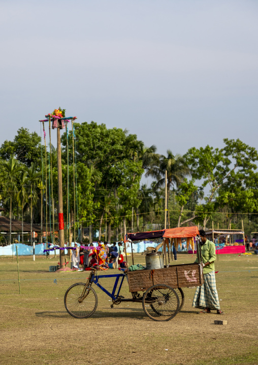 Food cart before Charak Puja hindu festival, Sylhet Division, Kamalganj, Bangladesh