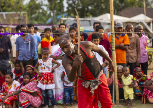 Devotees performing during Charak Puja hindu festival, Sylhet Division, Kamalganj, Bangladesh