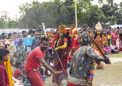 Parvati the wife of Shiva in Charak Puja hindu festival, Sylhet Division, Kamalganj, Bangladesh