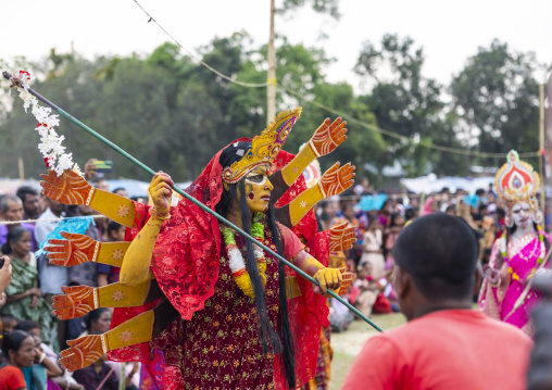 Parvati the wife of Shiva in Charak Puja hindu festival, Sylhet Division, Kamalganj, Bangladesh