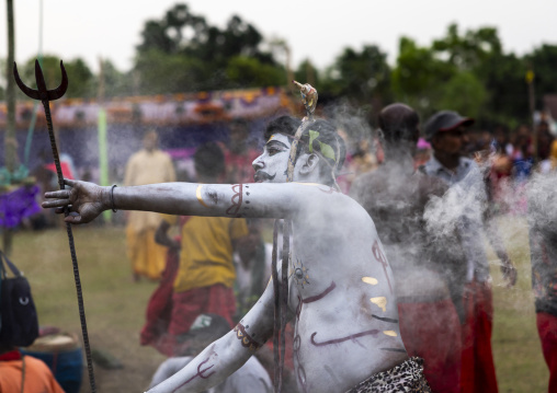 Lord Shiva during Charak Puja hindu festival, Sylhet Division, Kamalganj, Bangladesh