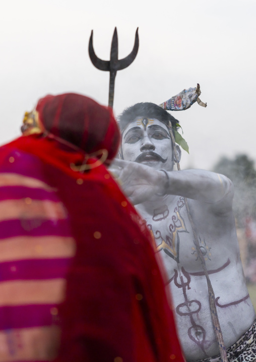 Lord Shiva during Charak Puja hindu festival, Sylhet Division, Kamalganj, Bangladesh