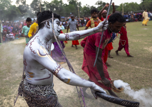 Lord Shiva during Charak Puja hindu festival, Sylhet Division, Kamalganj, Bangladesh