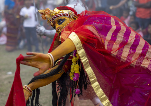 Parvati the wife of Shiva in Charak Puja hindu festival, Sylhet Division, Kamalganj, Bangladesh