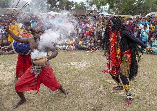Goodess Kali during Charak Puja hindu festival, Sylhet Division, Kamalganj, Bangladesh