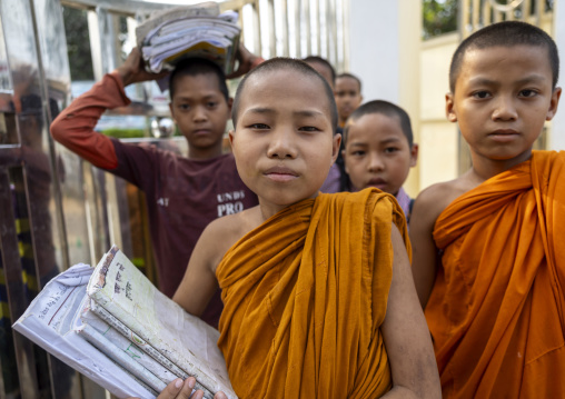 Orphans boys in Shalban Buddhist Monastery, Chittagong Division, Comilla, Bangladesh