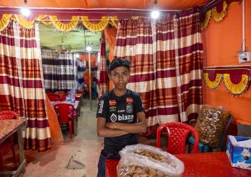 Bangladeshi boy in a restaurant, Chittagong Division, Comilla, Bangladesh