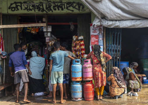 Shop selling gas bottles, Chittagong Division, Chittagong, Bangladesh