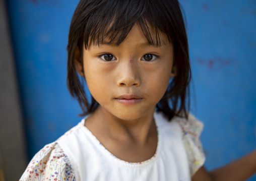 Portrait of a Tanchangya ethnic group girl, Chittagong Division, Bandarban, Bangladesh