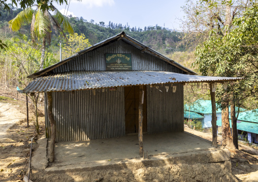 Catholic church in a Tripura tribe, Chittagong Division, Rowangchhari, Bangladesh