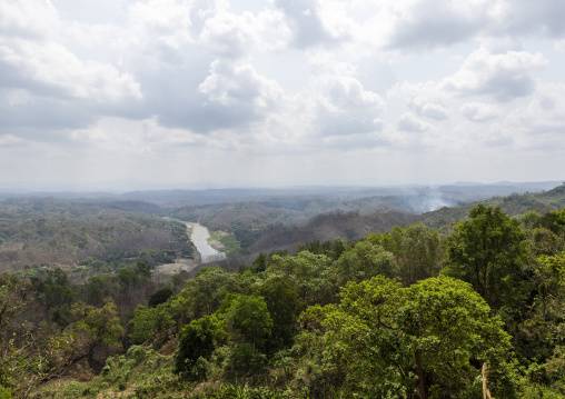 Forest landscape in the hills, Chittagong Division, Rowangchhari, Bangladesh