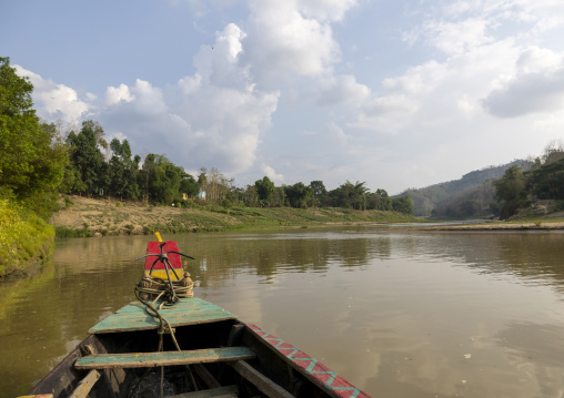 Boat on the river, Chittagong Division, Rowangchhari, Bangladesh