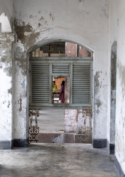 Baliati palace window, Dhaka Division, Saturia, Bangladesh