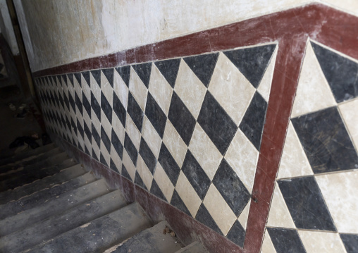 Stairs in an heritage house at Pakutia Zamindar Bari, Dhaka Division, Nagarpur, Bangladesh