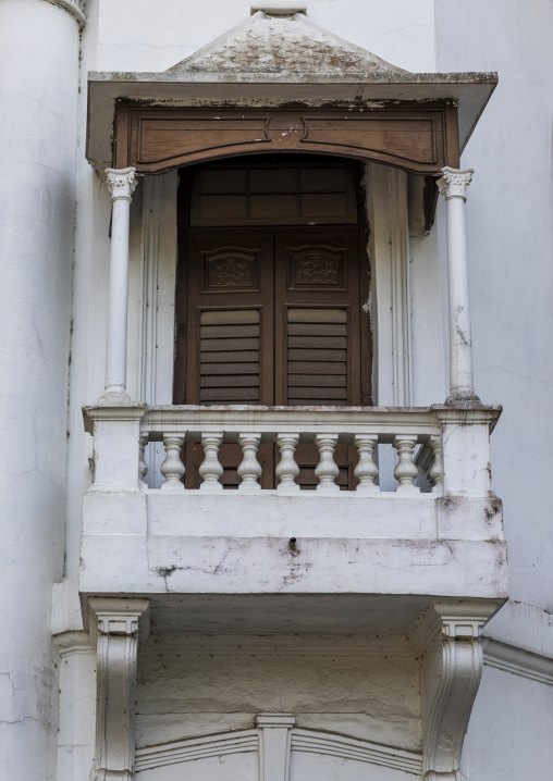 Balcony in Tajhat Palace, Rangpur Division, Rangpur, Bangladesh