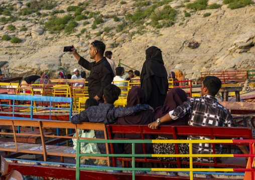 Bangladeshi people making boats trips in Kalitola ghat, Rajshahi Division, Rajshahi, Bangladesh