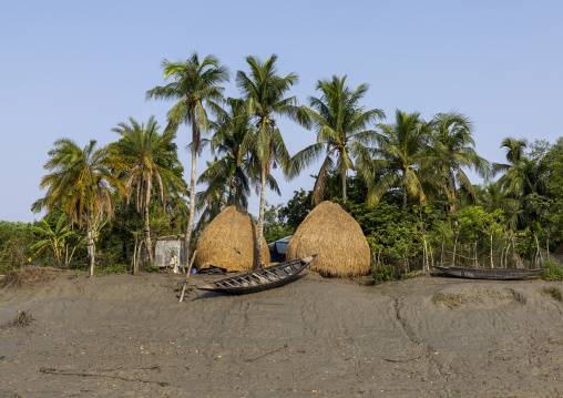 Riverbank village, Khulna Division, Mongla, Bangladesh