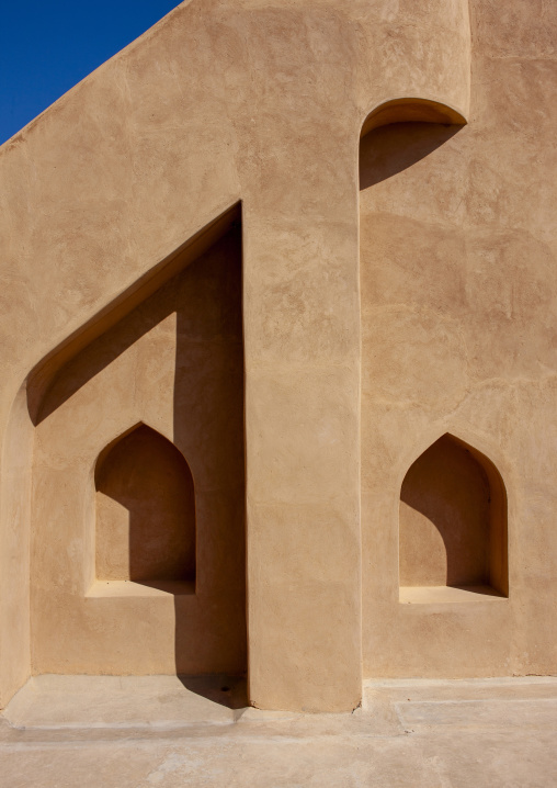 Niches in a fort, Ad Dakhiliyah, Jabrin, Oman