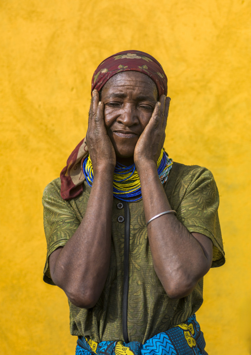 Mwwila tribe woman portrait, Huila Province, Chibia, Angola