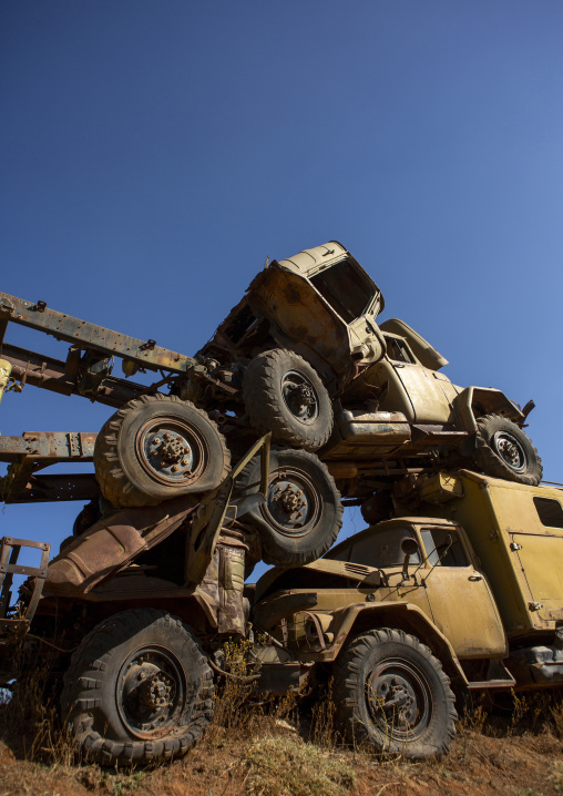 Tank and truck graveyard, Central region, Asmara, Eritrea