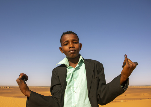 Sudan, Kush, Meroe, Sudanese boy