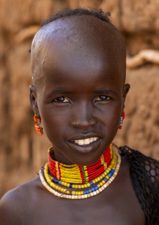 Hamer tribe boy in traditional outfit, Turmi, Omo valley, Ethiopia