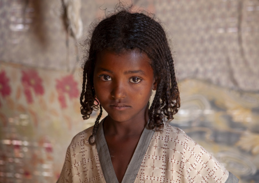 Afar tribe girl portrait, Assaita, Afar regional state, Ethiopia