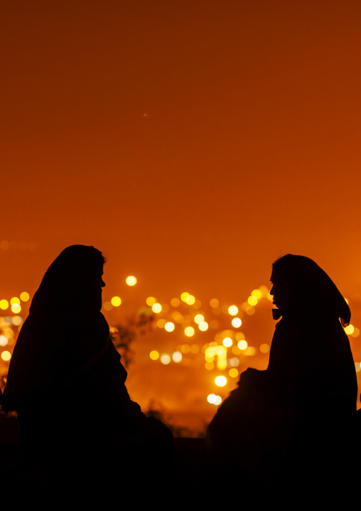 Women over the town during Maha kumbh mela, Uttar Pradesh, Allahabad, India