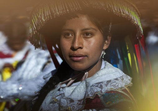 Qulla dancer at qoyllur riti festival, Quispicanchi, Ocongate Cuzco, Peru