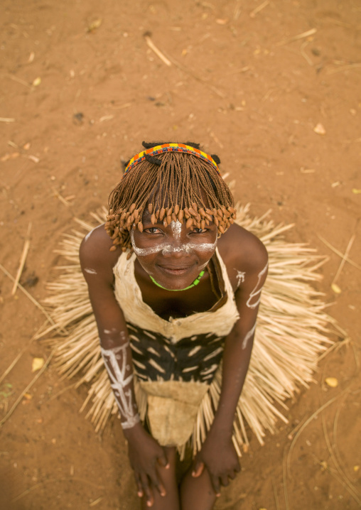 Tharaka woman wearing a traditional wig, Nairobi county, Mount kenya, Kenya