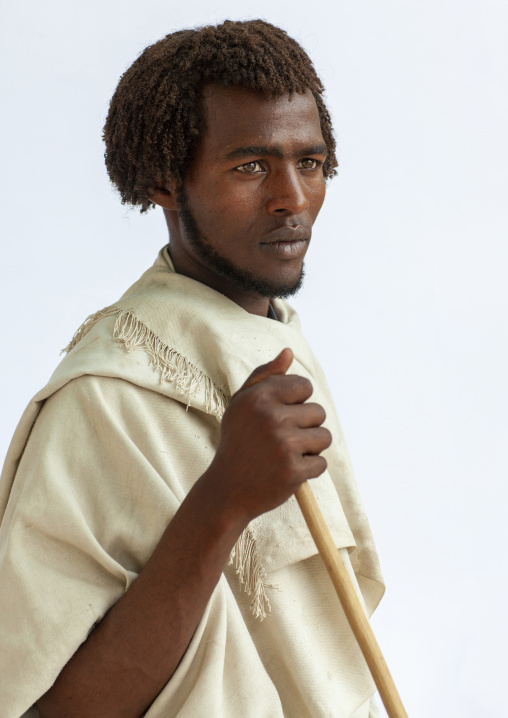 Portrait of a Karrayyu tribe man, Oromia, Metahara, Ethiopia