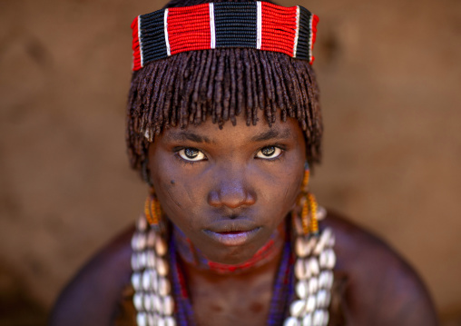 Hamer tribe teenager, Turmi, Omo valley, Ethiopia