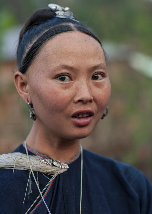 Lantaen minority woman portrait, Luang Namtha, Nam Deng, Laos