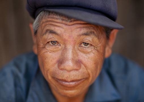 Portrait of a Ho minority shaman, Luang Namtha Province, Louang Namtha, Laos