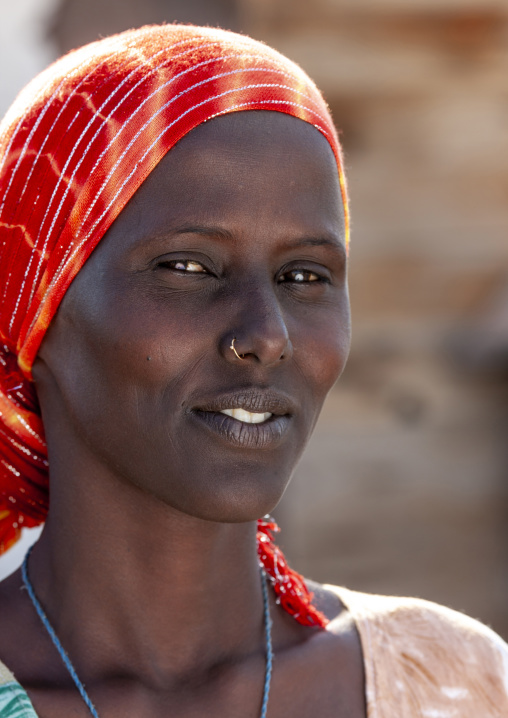 Afar tribe woman portrait,Afar Region, Afambo, Ethiopia