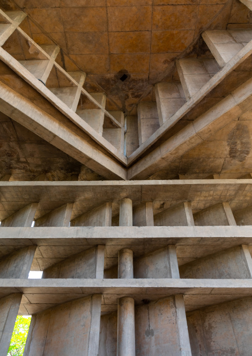 Tower of shadows designed by Le Corbusier, Punjab State, Chandigarh, India