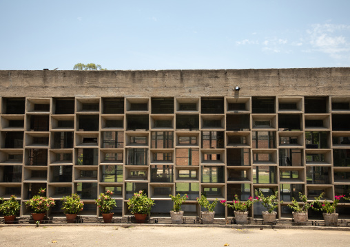 College of architecture by Le Corbusier and Aditya Prakash, Punjab State, Chandigarh, India